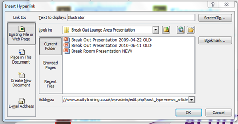 Can I link to the internet from my PowerPoint 2007 and 2010 presentation?