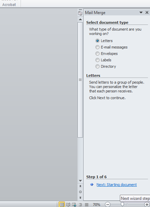 How do I use Mail Merge in Word 2007 or 2010