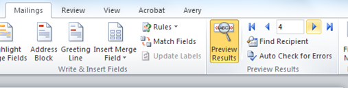 How do I use Mail Merge in Word 2007 or 2010