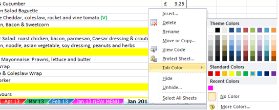 How To Colour Your Sheets Tab In Excel Acuity Training