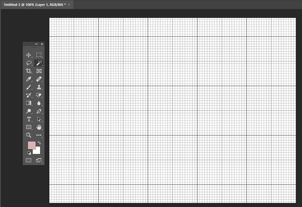 Graph paper background imported to Photshop