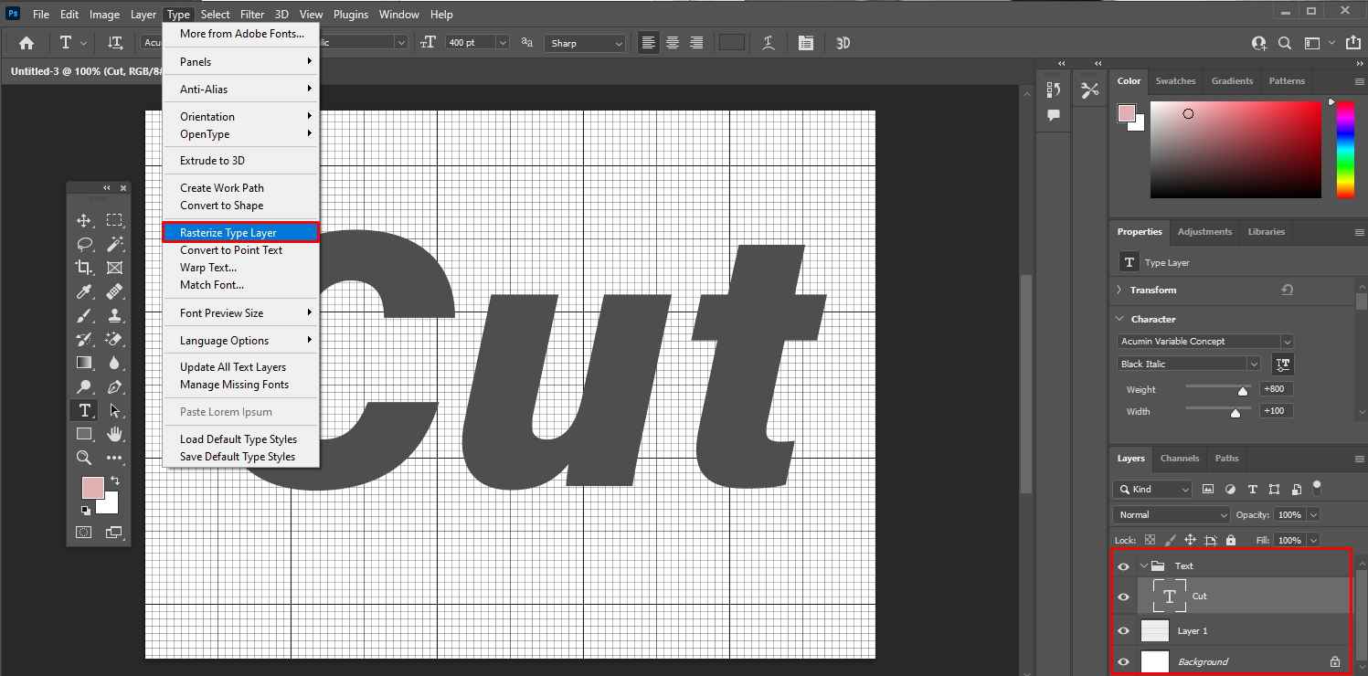 Adobe How to Cut up Text And Apply A Texture Acuity Training