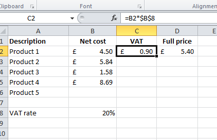ms excel absolute cell references acuity training