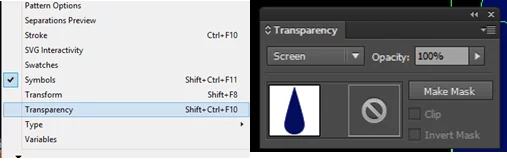 How to make the object transparent when the colour is black