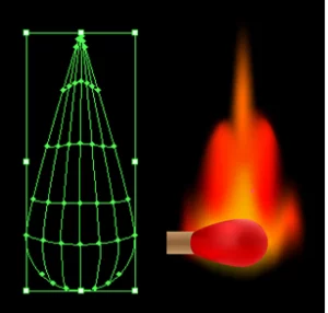 Basic shape of how the flame should look