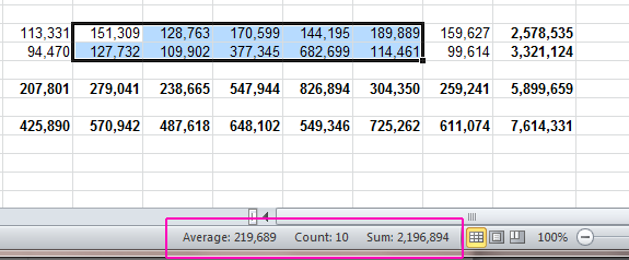 Range calcs