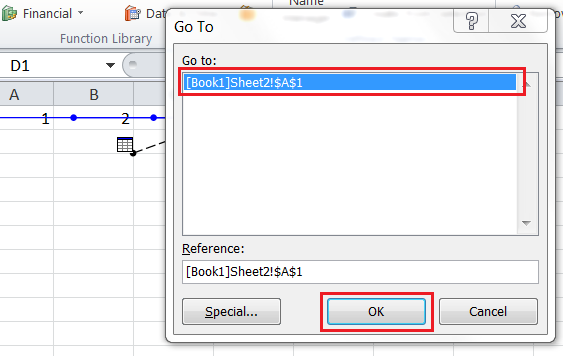 Excel For SEO - Appendix 1 - 18 - Precedent Cells Off Sheet - Go To Dialogue Box