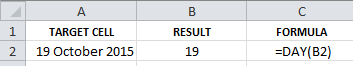 Excel For SEO - Day Formula