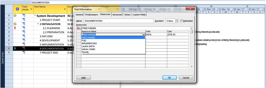 Substituting resources to allow for an overallocation in Microsoft Project