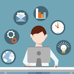 Microsoft Project Image - Man Calculating Project Variables.