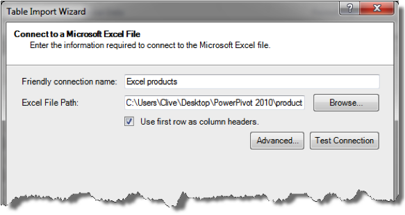 Ch 2 - 12 - Excel PowerPivot Table Import Wizard 2