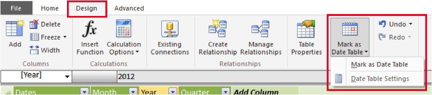 Ch 3 - 4 - Excel PowerPivot Design Tab