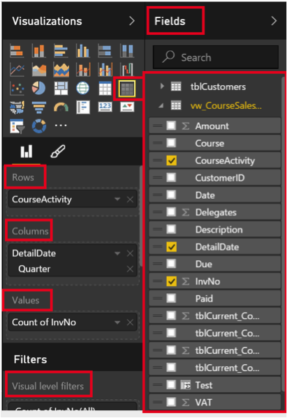 Ch 6 - 6 - Excel PowerBI PivotTable Field Selection
