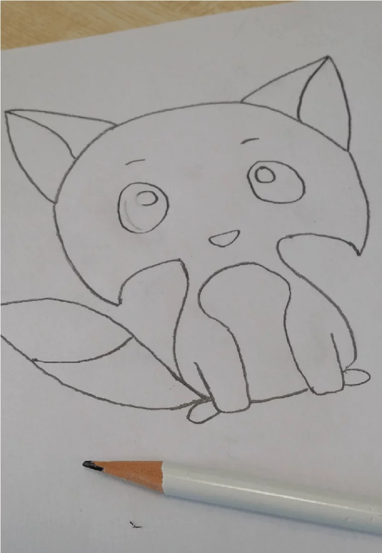 Image of a cat drawing