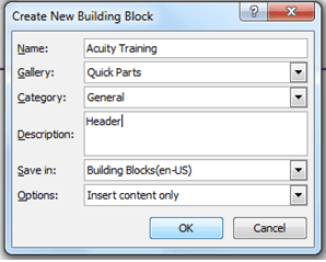 Microsoft Word: How to Create & Use Building Blocks | Acuity Training