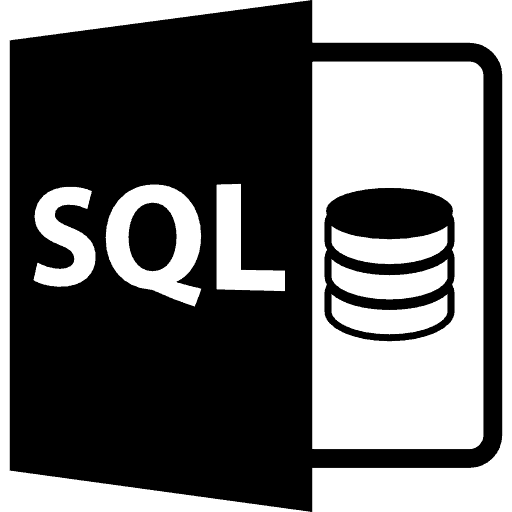 Icon showing SQL and a database icon