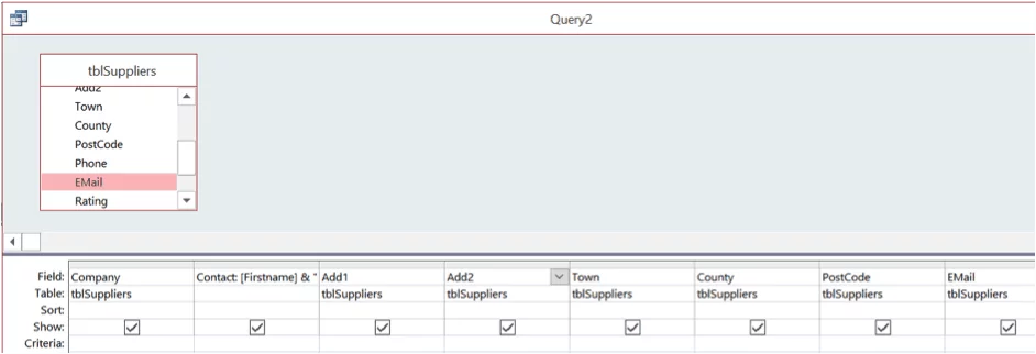 SQL Union Queries - 3 - Editing Query Dialogue In MS Access