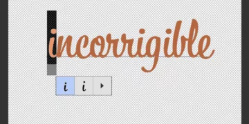 Working with text tool in Photoshop
