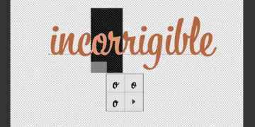 Example of combined glyphs