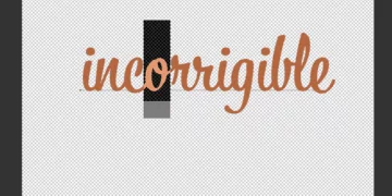 Example of problem with cursive scripts in Photoshpo