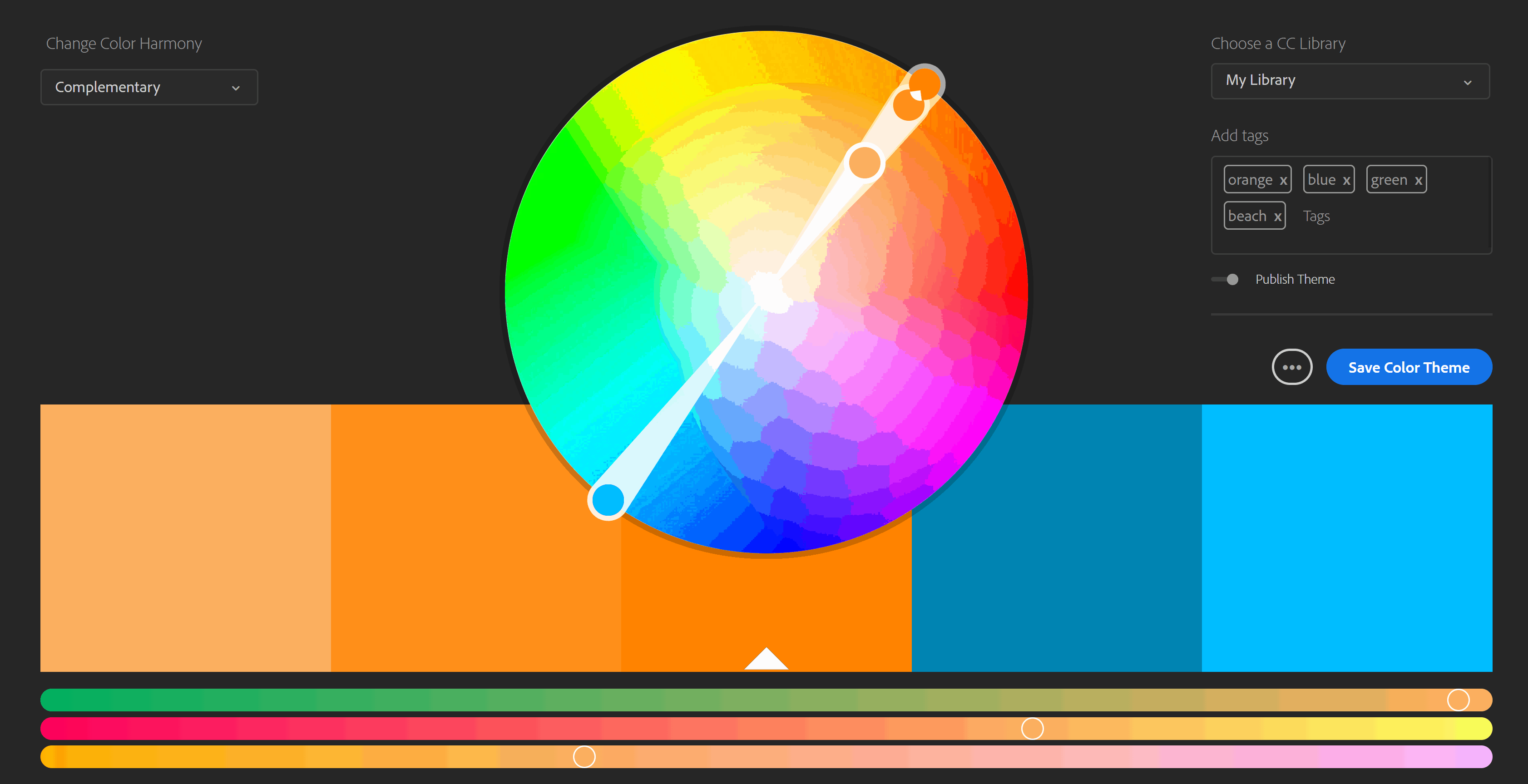 Adobe Color Wheel Screen