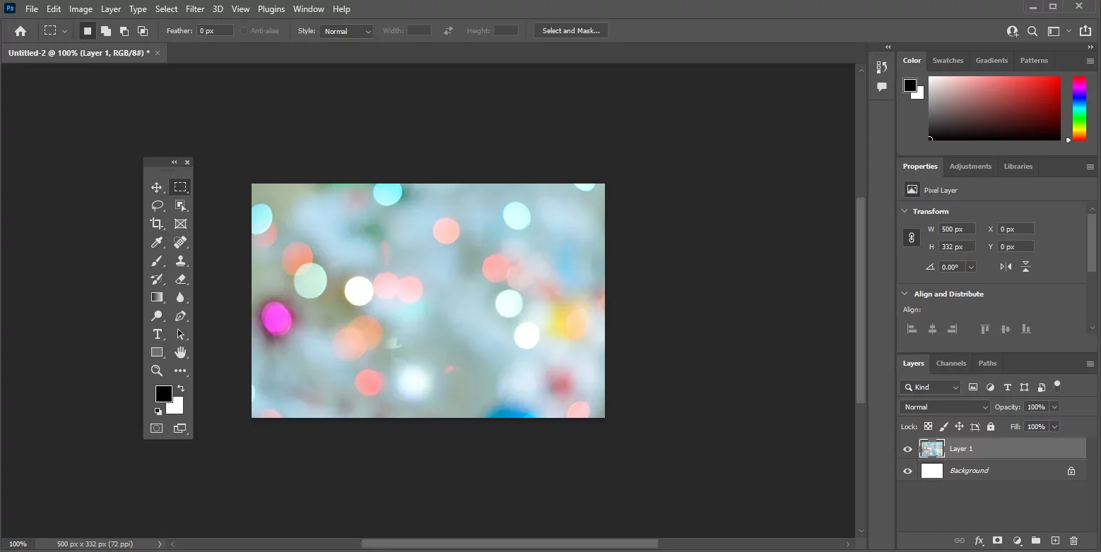 Floating toolbar on canvas
