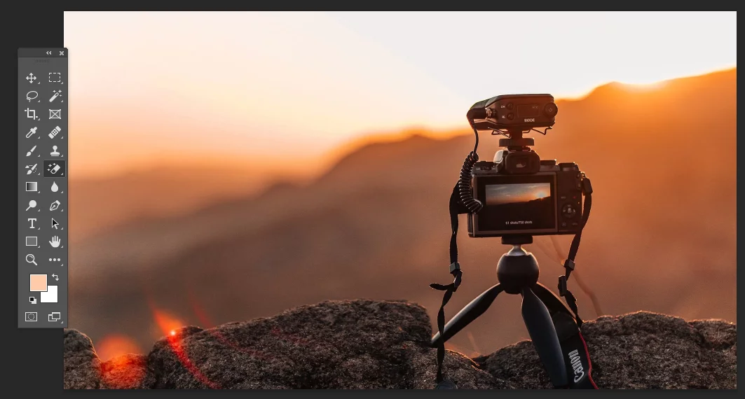 Image before background erasure