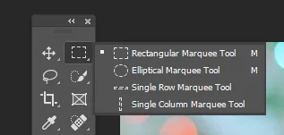 Rectangular Selection Tool in the toolbar