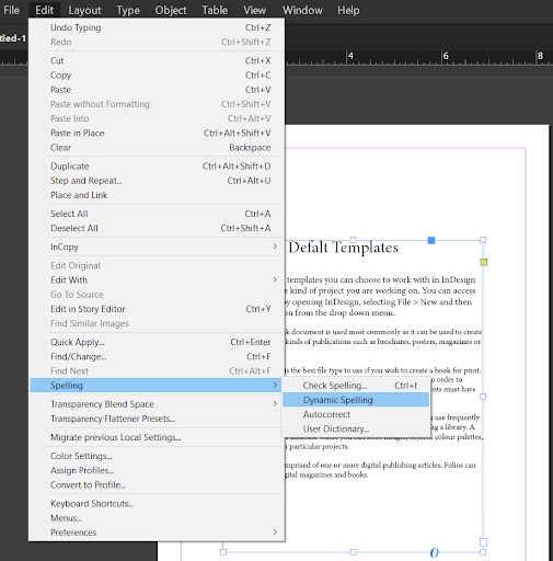 indesign dynamic spelling not working indesign dynamic spelling not working