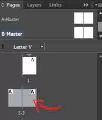 Selecting A Page To Create A Master