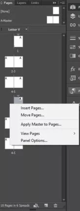 Selecting Insert Pages