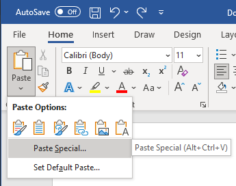 Microsoft Excel: How To Insert An Excel Chart In A Word Document