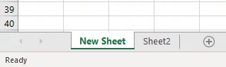 Shows where to click the sheet to name it