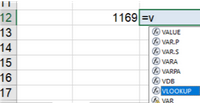Shows where to find the VLookup formula in a cell