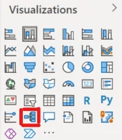 Selecting The Tree Decomposition Visual in the Visualisations Pane