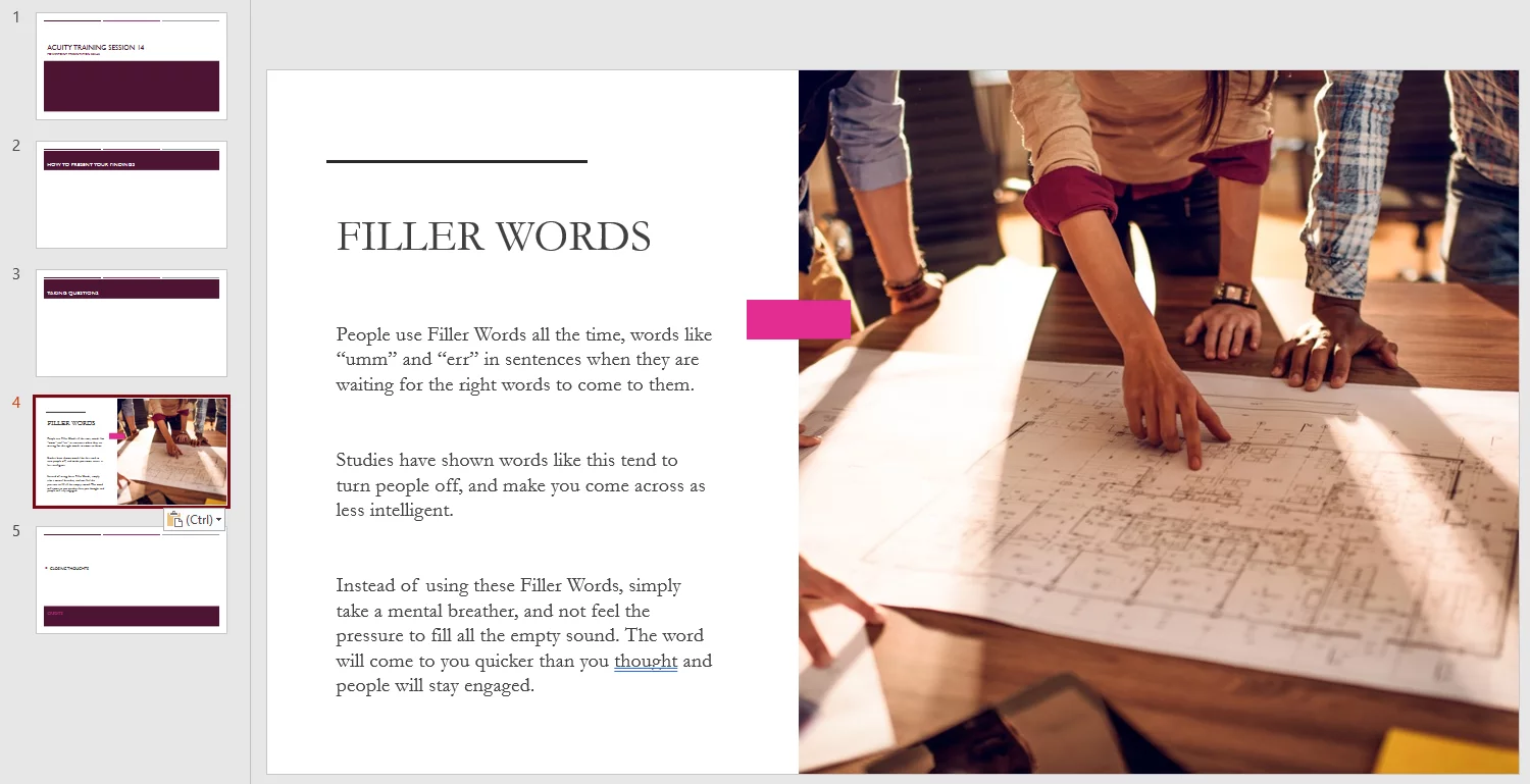 how to insert slides in powerpoint from another presentation Shows the slide inserted with original formatting
