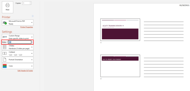 Different Ways To Print Your PowerPoint Presentation | Acuity Training