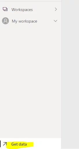 Importing data into the Power BI workspace