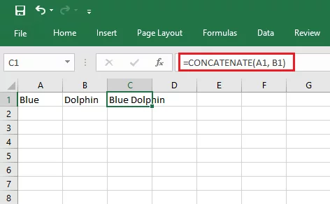 Application of Concatenate Formula