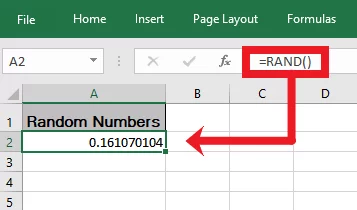 Generating random real numbers using the RAND Function