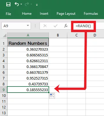 Drag and Drop to create a list of random real numbers