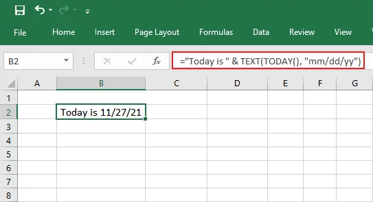 Ampersand function return date