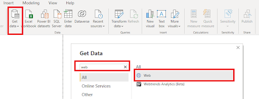 Loading the dataset into Power BI