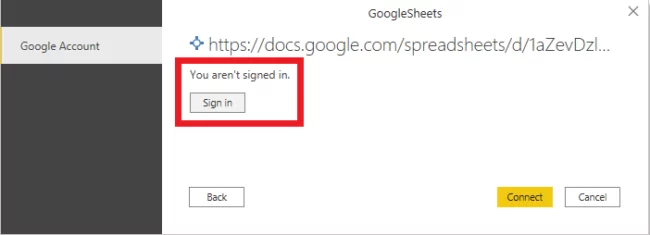 you will be asked to sign in