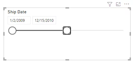 Filtering Information Using A Date Slicer