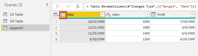 data type for the column has been successfully changed to date as there are no inconsistent dates in the Date column now