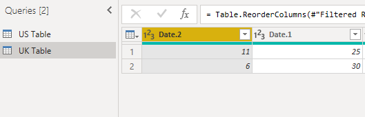 swap the indexes of columns Date.2 and Date.1 in the UK Table