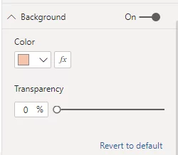 click the Background option and change the background