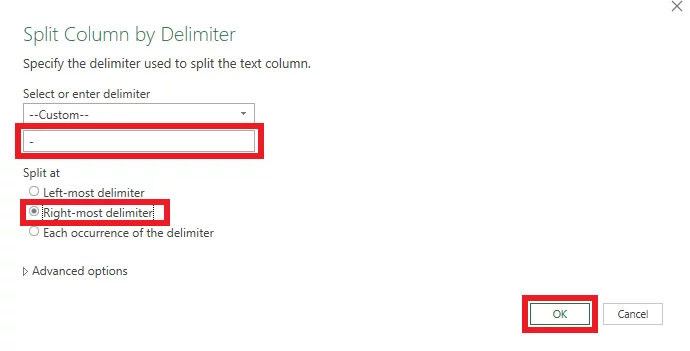 Specifying the Delimiter