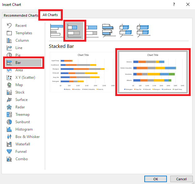 How To Make A Stacked Bar Or Column Chart (5 Minutes Or Less!)